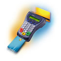 verifone 3750 terminal with stand